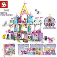 SHENG YUAN SY SY1462 1462 non Lego HỌC VIỆN PHÁP THUẬT HỮU NGHỊ bộ đồ chơi xếp lắp ráp ghép mô hình My Little Pony Chú Ngựa Nhỏ 920 khối