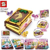 SHENG YUAN SY SY1497 1497 non Lego LÂU ĐÀI TRONG SÁCH bộ đồ chơi xếp lắp ráp ghép mô hình My Little Pony Chú Ngựa Nhỏ 546 khối