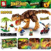 SHENG YUAN SY SY1507 1507 non Lego CARNIENT. bộ đồ chơi xếp lắp ráp ghép mô hình Jurassic World DINOSAURS COMING Thế Giới Khủng Long 589 khối