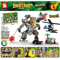 SHENG YUAN SY SY1513 1513 non Lego KHỦNG LONG CƠ bộ đồ chơi xếp lắp ráp ghép mô hình Jurassic World DINOSAURS COMING Thế Giới Khủng Long 901 khối