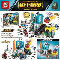 SHENG YUAN SY SY1522 1522 non Lego NHÀ MÁY THỬ NGHIỆM bộ đồ chơi xếp lắp ráp ghép mô hình Movie & Game GAME FOR PEACE Phim Và Trò Chơi 615 khối