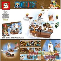 SHENG YUAN SY SY6297 6297 non Lego TÀU CƯỚP BIỂN MERRY bộ đồ chơi xếp lắp ráp ghép mô hình One Piece Đảo Hải Tặc 1048 khối