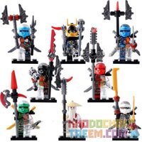 SHENG YUAN SY SY651 non Lego CRYSTAL NINJA SKELETON MINIFIGURES 8 LOẠI bộ đồ chơi xếp lắp ráp ghép mô hình The Lego Ninjago Movie Ninja Lốc Xoáy