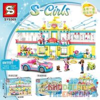 SHENG YUAN SY SY6569 6569 non Lego BIỆT THỰ BIỂN bộ đồ chơi xếp lắp ráp ghép mô hình Friends S-GIRLS Các Bạn Gái 1126 khối