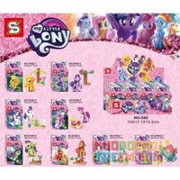 SHENG YUAN SY SY682 non Lego MY LITTLE PONY 8 MÔ HÌNH bộ đồ chơi xếp lắp ráp ghép mô hình Friends Các Bạn Gái