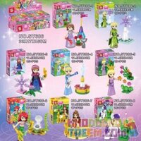 SHENG YUAN SY SY686 non Lego TRỌN BỘ 8 NHÂN VẬT DISNEY BÀ TIÊN ELSA ANA ARIEL LỌ LEM AURORA BELLE NGỰA PONY bộ đồ chơi xếp lắp ráp ghép mô hình Friends Các Bạn Gái 135 khối