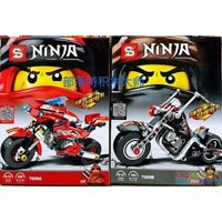 SHENG YUAN SY SY7009 7009 7009A 7009B non Lego XE MÔTÔ CỦA KAI VÀ COLE bộ đồ chơi xếp lắp ráp ghép mô hình The Lego Ninjago Movie NINJA THUNDER SWORDSMAN Ninja Lốc Xoáy 392 khối
