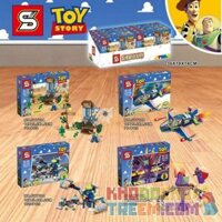 SHENG YUAN SY SY779A 779A SY779B 779B SY779C 779C SY779D 779D non Lego 4 CẢNH NHỎ bộ đồ chơi xếp lắp ráp ghép mô hình Toy Story Câu Chuyện Đồ Chơi 328 khối