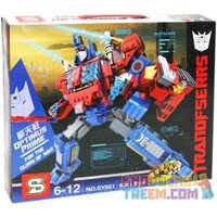 SHENG YUAN SY SY951 non Lego ROBOT THỦ LĨNH PHE AUTOBOT OPTIMUS PRIME bộ đồ chơi xếp lắp ráp ghép mô hình Transformers Robot Đại Chiến Người Máy Biến Hình 604 khối