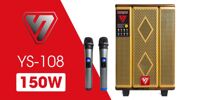 ShengYou YS108 – Loa Kéo Giá Rẻ Công Xuất 150W, Kèm 2 Micro Không Dây