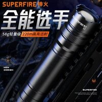 Shenhuo S3 ánh sáng mạnh đèn pin mini sạc di động siêu sáng tầm xa LED ngoài trời hộ gia đình chống thấm nước đa chức năng dây bóng đèn ngoài trời dây đèn led trang trí cây ngoài trời