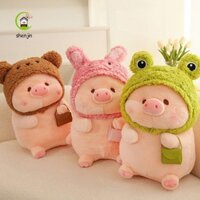 Shenjin Heo Con Thú Nhồi Bông Hoạt Hình Sang Trọng Búp Bê Trang Trí Nhà Quà Tặng
