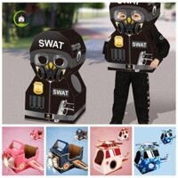 Shenjin Khủng Long Tông Có Thể Đeo Được Xe Tải Thùng Xếp Hình Đồ Chơi Đạo Cụ Hiệu Suất