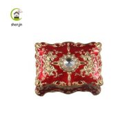 shenjin Shenjin Trượng Tổ Chức Sang Trọng Phong Cách Châu Âu Sáng Tạo Kim Loại Nhẫn Nhỏ Hộp Đựng Mỹ Phẩm
