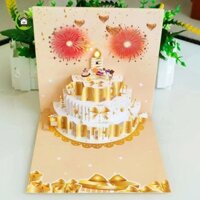 Shenjin Thiệp chúc mừng kỷ niệm đám cưới Nến Led có thể thổi được Trẻ em xinh đẹp