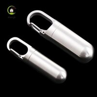 Shenjin Thuốc Thuốc Hộp Kín Ống Hình Treo Khóa Thép Không Gỉ Nam Móc Khóa Viên Nang Người Tổ Chức