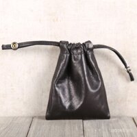 Shenshan Jiuchu Thiết kế gốc Ví da thật thủ công Ví da dê đựng thẻ Hộp đựng chìa khóa Ví tiền xu