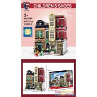 SHENZHEN RAEL ENTERTAINMENT 10005 CỬA HÀNG GIÀY TRẺ EM bộ đồ chơi xếp lắp ráp ghép mô hình Creator BOOTBLACK STREET Sáng Tạo 4087 khối