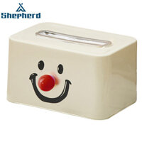 Shepherd Hộp đựng khăn giấy chú hề thẩm mỹ cao bằng nhựa dung tích lớn có thiết kế lò xo tích hợp