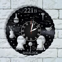 Sherlock Holmes Gift, Benedict Cumberbatch Vinyl Wall Clock Sherlock BBC Baker Street Sherlock Holmes Poster Detective Conan i am Sherlocked