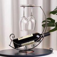 [Shgezm] Giá để rượu bằng kim loại sáng tạo Giá đỡ rượu vang Giá đỡ thanh [MỚI]