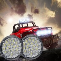 Shgmyd > 2 chiếc 12V 18LED Đèn sương mù ô tô tròn Lái xe DRL Chạy ban ngày Đèn trắng sáng Mới