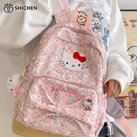 Shi CHEN Thắt lưng ba lô Hello Kitty dễ thương Nơ Túi đi học giảm gánh nặng