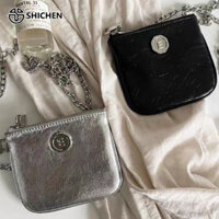 SHI CHEN Ví Đựng Tiền Xu mini Bằng Da pu Phong Cách Hàn Quốc Cho Nữ Giá Đỡ