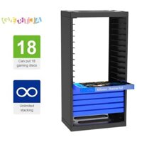 Shicong111  PS4 Tháp lưu trữ đa chức năng Hộp đựng đĩa đứng 18 đĩa chơi Game cho PlayStation4 Pro Slim / Xbox One mới