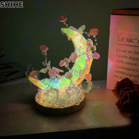 SHIHE Đèn ngủ gói chất liệu tự làm quà tặng sinh nhật sáng tạo đèn mặt trăng