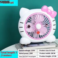SHIHE Quạt bàn hoạt hình gia đình ký túc xá quạt điện văn phòng để bàn quạt nhỏ