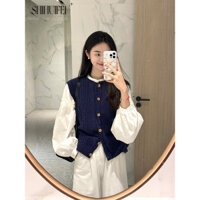 SHIHUIFEI áo 2 dây áo ba lỗ nữ   Korean chic New Style cổ xưa WSQ24924B3 45Z241109