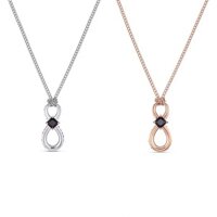 Shijia 1:1 Chất Lượng Cao Vòng Cổ Tình Yêu Vĩnh Cửu Nữ Cặp Đôi Pha Lê Swarovski