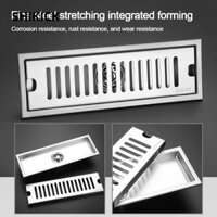 Shikick 20-50cm Ống thoát nước sàn tắm, Bộ lọc bồn rửa phòng tắm bằng thép không gỉ chống mùi, có nắp lọc Dectable Square Linear Floor Drain