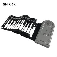 Shikick 49 Phím Cuộn Đàn Piano, Bàn Phím Silicon Linh Hoạt ABS Tay Cuộn Đàn Piano Di Động, Nhạc Cụ Sáng Tạo Có Thể Sạc Lại Điện Tử Bàn Phím Đàn Piano Cho Trẻ Mới Bắt Đầu
