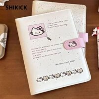 Shikick Hello Kitty Sách lưu trữ, Giá đỡ Photocards Sanrio dễ thương bằng da, Đồ dùng học tập hoạt hình A5 Kawaii