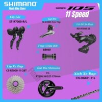 Shimano 105 R7000 Bộ Chuyển Động 2x11s Tay Lắc Trái Phải Đùi 170mm 50/34 52/36T Líp 11-28T Củ Đề SS Cho Xe Đạp Road