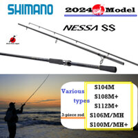 Shimano 24'NESSA SS Nhiều loại S104M/S108M+/S112M+/S106M/MH/S100M/MH+ Cần câu cá lướt ván Flounder 3 mảnh【trực tiếp từ Nhật Bản】STELLA STRADIC TWIN POWER SW NASCI SALTIGA CERTATE CALDIA LUVIAS MIRAVEL BG Soare AIRITY VANFORD Máy câu cần câu Mồi câu Jiggi