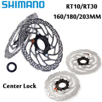 SHIMANO Rotor Phanh Đĩa 160Mm RT10 2 Cái Rotor Xe Đạp RT30 180Mm 203Mm Cho Xe Đạp Leo Núi Có Khóa Giữa Phanh Đĩa Trước Sau Phụ Tùng Xe Đạp