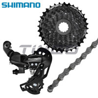 Shimano Tourney TX800 MTB Xe Đạp 1 × 8 Tốc Độ Phía Sau Groupset RD-TX800 Derailleur Phía Sau HG200-8 Cassette HG40 Dây Xích
