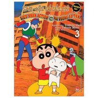 Shin - Cậu Bé Bút Chì - Truyện Dài - Tập 3 - Siêu Nhân Action Và Ma Vương Áo Tắm (Tái Bản 2024)