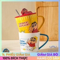 [Shin – Cậu bé bút chì][Crayon Shin-chan]Shin Cậu bé bút chì  Cốc Sứ Có Nắp Và Thìa  733903453321