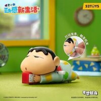 Shin Dây Cót Dễ Thương Đồ Chơi Shin Vặn Cót Nằm Bò Đạp Xe Đội Nón Vui Nhộn Vô Tri Hot Trend