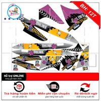 [SHIN DECAL] Tem xe Click 110 minion dán xe đen