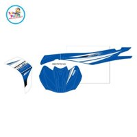 [SHIN DECAL] Tem xe jupiter GP trắng xanh