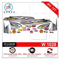 [SHIN DECAL] Tem xe wave 100 2016 bạc den