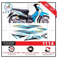 [SHIN DECAL] Tem xe wave 2016 trắng xanh mây