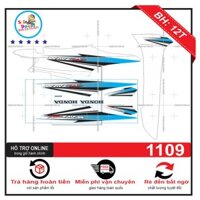 [SHIN DECAL] Tem xe wave a trắng xanh 2016