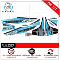 [SHIN DECAL] Tem xe wave Nice 110 2017 trắng xanh