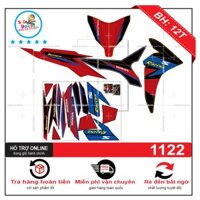 [SHIN DECAL] Tem xe wave rsx 2012 racing chế đỏ đen